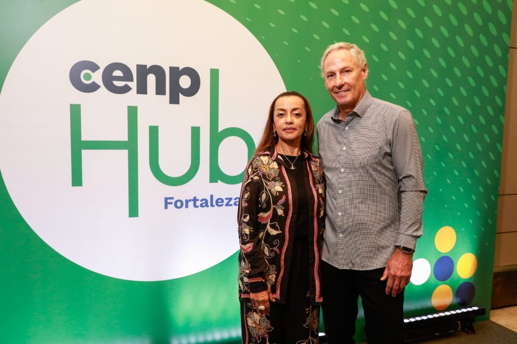 Regina Augusto diretora executiva do CENP e Dudu Godoy vice-presidente do Cenp