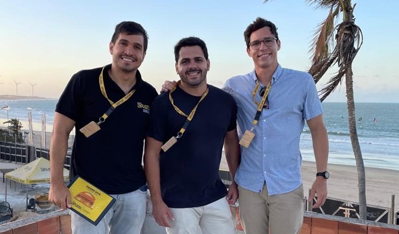 Na foto: Diretoria Construtora Brava - André Coelho, David Alencar e Matheus Gress